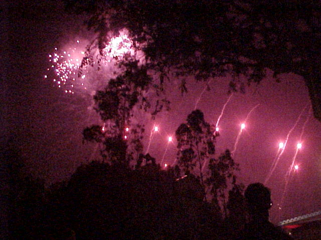 Disneyland fireworks.  Photo by JBl.