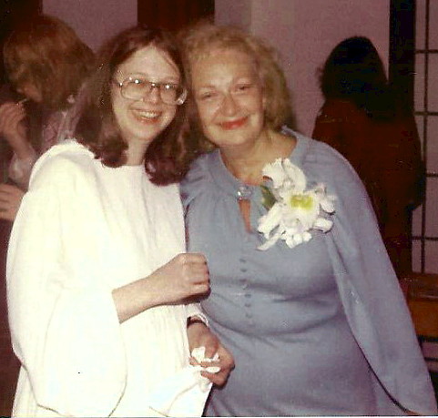 At Karen's wedding reception, May 1979.