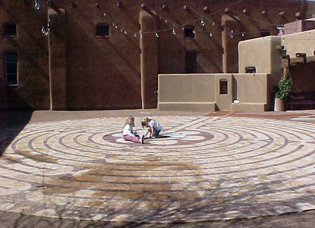 Even kids enjoy the St. Michael's labyrinth.