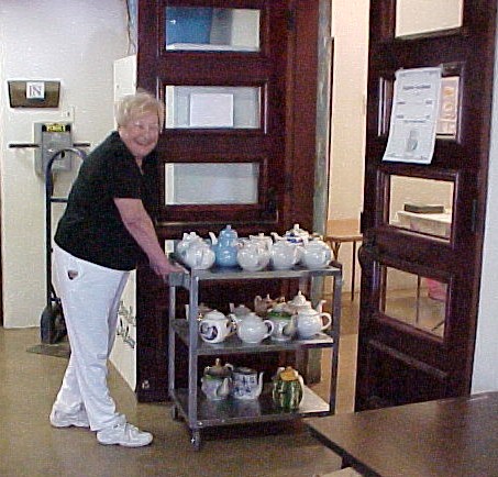 Dolores and the tea cart